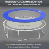 Cubierta de Protección Acolchada Borde de Seguridad para Trampolines Cama Elástica con Diámetro Ø305 cm Sin Aguj... - Ogal.Es