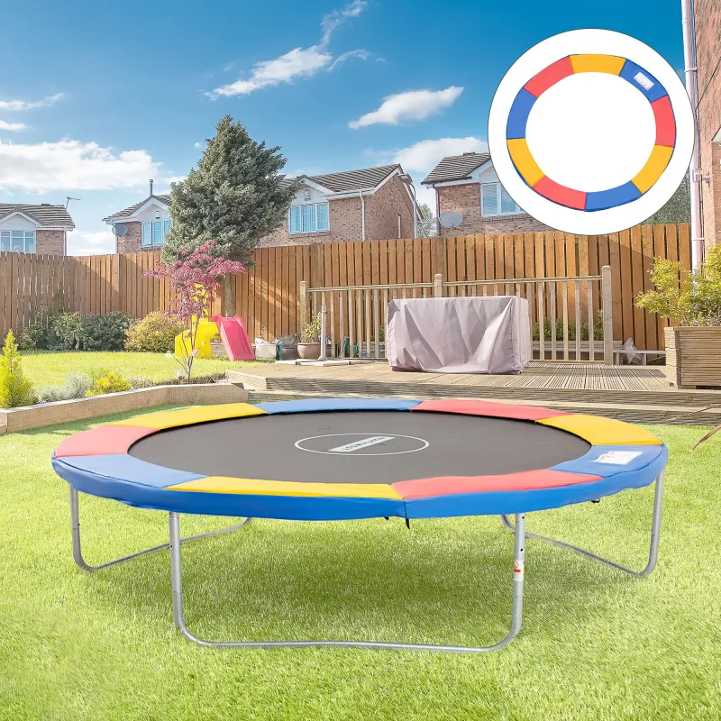 Cubierta de Protección Acolchada Borde de Seguridad para Trampolines Cama Elástica con Diámetro Ø305 cm Sin Aguj... - Ogal.Es