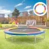 Cubierta de Protección Acolchada Borde de Seguridad para Trampolines Cama Elástica con Diámetro Ø305 cm Sin Aguj... - Ogal.Es