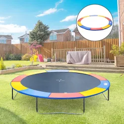 Cubierta de Protección Acolchada para Cama Elástica Borde de Seguridad para Trampolines con Diámetro Ø244 cm Mul... - Ogal.Es