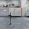Soporte de Reparación Caballete de Bicicleta para Hogar con Altura Ajustable y Giratorio 100x66x180 cm Negro - Ogal.Es