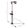 Soporte de Reparación Caballete de Bicicleta para Hogar con Altura Ajustable y Giratorio 100x66x180 cm Negro - Ogal.Es
