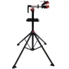 Soporte de Reparación Caballete para Bicicleta con Altura Ajustable y Giratorio 100x100x109-180 cm Negro - Ogal.Es