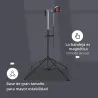 Soporte de Reparación Caballete para Bicicleta con Altura Ajustable y Giratorio 100x100x109-180 cm Negro - Ogal.Es