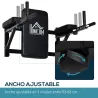 Barra de Musculación para Pared Estación de Fondos con Brazos Ajustables para hacer Dominadas Flexiones en Casa ... - Ogal.Es