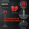 Saco de Boxeo de Pie Punching Ball con Altura Ajustable de 4 Niveles en 126-144 cm Base Rellenable de Agua o Are... - Ogal.Es