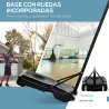 Canasta de Baloncesto con Altura Ajustable de 155-210 cm Base Rellenable y Ruedas para Exterior e Interior Multi... - Ogal.Es