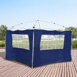 2 Paredes Laterales para Carpas de 3 x 3 m/3 x 6 m, 300x200 cm, Paredes Laterales de Repuesto para Cenador de Te... - Ogal.Es