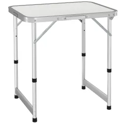 Mesa Plegable de Picnic como una maleta para playa camping 60x45x64cm Aluminio Altura Ajustable - Ogal.Es