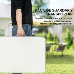 Mesa Plegable de Picnic como una maleta para playa camping 60x45x64cm Aluminio Altura Ajustable - Ogal.Es