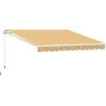 Toldo Manual Retráctil 300x250 cm, Toldo Exterior Terraza con Ángulo Ajustable, Brazo Articulado, Montaje a Pare... - Ogal.Es