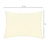Toldo Vela Rectangular 4x3 m Vela de Sombra para Jardín Patio Terraza HDPE Anti UV y Transpirable Color Crema - Ogal.Es