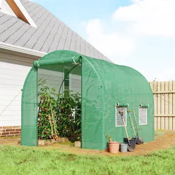 Invernadero de Exterior 2,5x2x2 m Invernadero de Túnel con Cubierta de PE 140 g/m² para Cultivo Plantas Verduras... - Ogal.Es