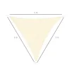 Toldo Vela Triangular 5x5x5 m Vela de Sombra para Jardín Patio Terraza HDPE Anti UV y Transpirable Color Crema - Ogal.Es