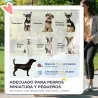 Carrito para Perros Pequeños con Cesta de Almacenaje Ventanas de Malla y 2 Ruedas Universales 75x45x97 cm Azul - Ogal.Es