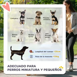 Carrito para Perros Pequeños con Toldo Ajustable Cesta de Almacenaje Portavasos y 2 Ruedas Universales 75x45x97 ... - Ogal.Es