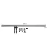 200 cm Herraje para Puerta Corredera de Madera Kit de Accesorios Guía de Riel con Tornillos Carga Máx. 90 kg Ace... - Ogal.Es