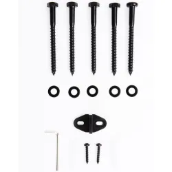 200 cm Herraje para Puerta Corredera de Madera Kit de Accesorios Guía de Riel con Tornillos Carga Máx. 90 kg Ace... - Ogal.Es