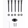 200 cm Herraje para Puerta Corredera de Madera Kit de Accesorios Guía de Riel con Tornillos Carga Máx. 90 kg Ace... - Ogal.Es