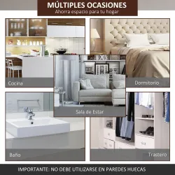 Kit de Herrajes para Puerta Corredera 200 cm con Riel de Aleación de Aluminio Carga 75 kg Marrón - Ogal.Es