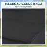 Remolque de Bicicleta 40 kg de Tela Oxford con Reflectores y Estructura de Acero 144x59x80 cm Negro - Ogal.Es