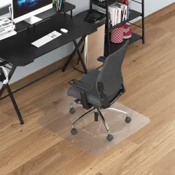 Alfombra Protectora para Silla de Oficina 90x120cm Protector Suelo Enmoquetado (Convexo, Sin picos antideslizantes) - Ogal.Es