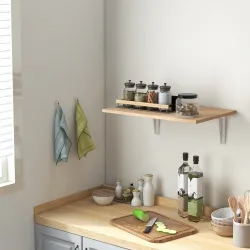 Mesa Plegable de Pared Mesa Abatible de Pared de Madera Ahorra Espacio para Cocina Comedor Dormitorio 60x40x20 c... - Ogal.Es
