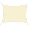 Toldo Vela Rectangular 4x3 m Vela de Sombra para Jardín Patio Terraza Poliéster Anti UV Color Beige - Ogal.Es