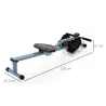 Máquina de Remo Resistencia Ajustable de 12 Niveles con Pantalla LCD para Fitness y Ejercicios de Musculación pa... - Ogal.Es