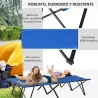 Cama de Acampada Plegable con Bolsa de Transporte y Marco Metálico Carga 136 kg para Playa Senderismo 193x125x40... - Ogal.Es