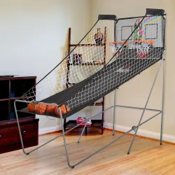 Juego de Canastas Plegable, Máquina de Baloncesto Juguete Contador y Marcador Electrónico, con Soporete de Acero... - Ogal.Es