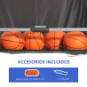Juego de Canastas Plegable, Máquina de Baloncesto Juguete Contador y Marcador Electrónico, con Soporete de Acero... - Ogal.Es