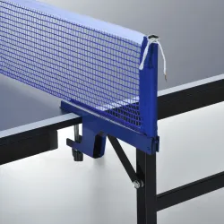 Mesa de Ping Pong Plegable con Red 152.5x274x76cm Tenis de Mesa y Material de Acero y MDF en Color Azul - Ogal.Es
