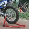 Caballete de Moto Soporte Posterior Universal Portátil y Móvil Tipo Elevador de Acero con 2 Horquillas y Ruedas ... - Ogal.Es