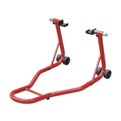 Caballete de Moto Soporte Posterior Universal Portátil y Móvil Tipo Elevador de Acero con 2 Horquillas y Ruedas ... - Ogal.Es