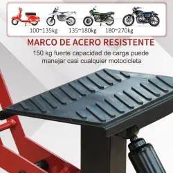 Caballete Elevador Universal Altura Ajustable 245-355 mm para Moto tipo Soporte de Motocross para Aparcar o Repa... - Ogal.Es