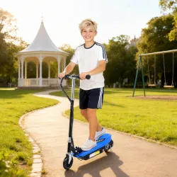 Patinete Eléctrico Plegable para Niños y Adolescentes de +7 Años con Manillar Ajustable en Altura 78x37x87-95 cm... - Ogal.Es