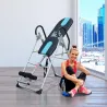 Tabla de Inversión Gravitacional Plegable con Altura Ajustable a 147-198cm y Cinturón 112-142x65x126 cm Negro y ... - Ogal.Es