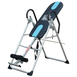 Tabla de Inversión Gravitacional Plegable con Altura Ajustable a 147-198cm y Cinturón 112-142x65x126 cm Negro y ... - Ogal.Es