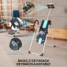 Tabla de Inversión Gravitacional Plegable con Altura Ajustable a 147-198cm y Cinturón 112-142x65x126 cm Negro y ... - Ogal.Es