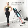 Tabla de Inversión Gravitacional Plegable con Altura Ajustable a 147-198cm y Cinturón 112-142x65x126 cm Negro y ... - Ogal.Es