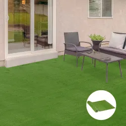 Césped Artificial 3x1 m con Altura de Hierba 25mm Rollo de Hierba Sintética de Exterior para Jardín y Terraza - Ogal.Es