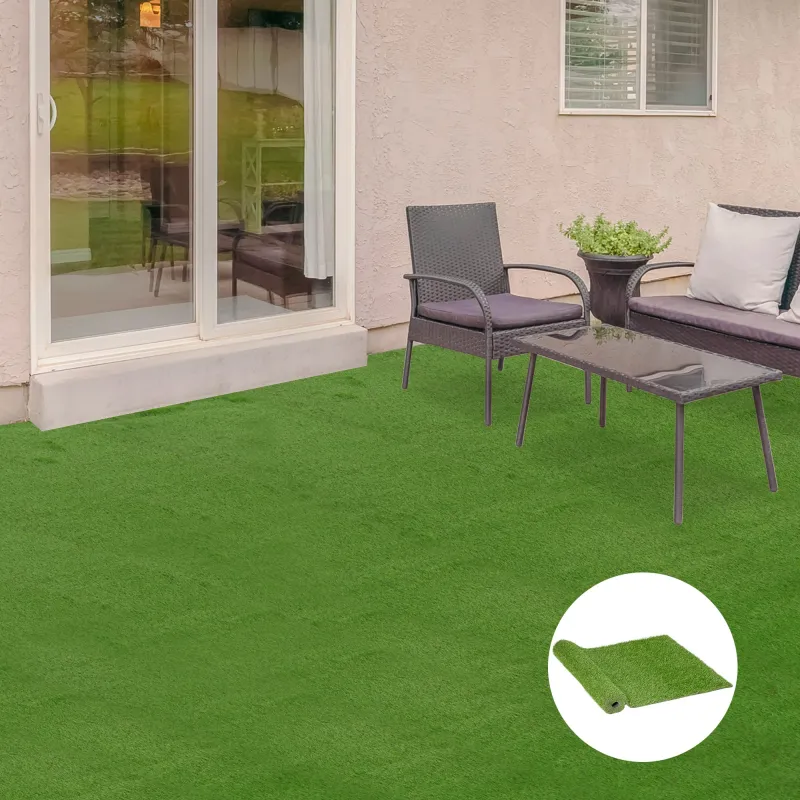 Césped Artificial 3x1 m con Altura de Hierba 25mm Rollo de Hierba Sintética de Exterior para Jardín y Terraza - Ogal.Es