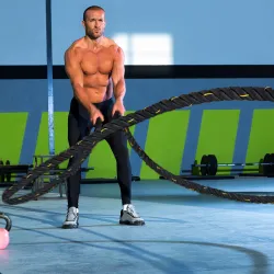 Cuerda de Batalla Ø38 mm Longitud 9 m Battle Rope Formación Battling Power Cuerda Ejercicio Fitness Deporte Poli... - Ogal.Es