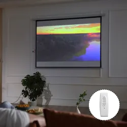 Pantalla Proyector Eléctrica Portátil Universal 100 Pulgadas Pantalla para Proyección Motorizada 4:3 con Control... - Ogal.Es