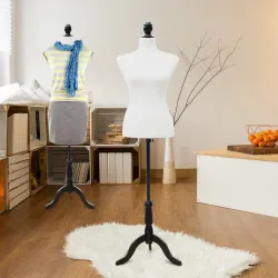Maniquí de Costura Femenino Maniquí de Costura Ajustable a 130-168 cm con Trípode de Madera para Fotografía de M... - Ogal.Es