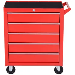 Caja Taller Carro de Herramientas con Ruedas Cerradura tipo Mueble de Almacenamiento para Taller Garaje y Hogar ... - Ogal.Es