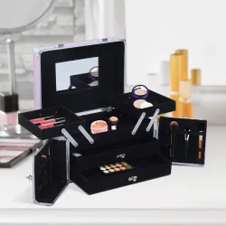 Maletín de Maquillaje Organizador Cosméticos Profesional Estuche para Maquillaje Caja de Belleza Portátil Varios... - Ogal.Es
