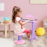 Teclado Electrónico Infantil 32 Teclas Juguete Musical Piano Infantil Piano para Niños con Micrófono Taburete Lu... - Ogal.Es
