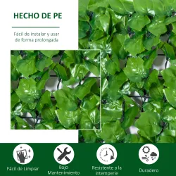 Seto Artificial en Rollo 3x1m para Valla Balcón Barandilla Valla de Privacidad Planta Decorativa PE - Ogal.Es
